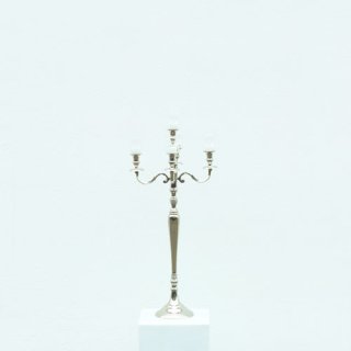 [ MIETEN ] Kerzenständer 5-Arm - H.80 x D.17 cm - Metal - Silber