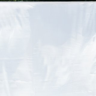 [ MIETEN ] Stoffvorhang - glatt - B.210 x H.300 cm - Polyester - Weiß