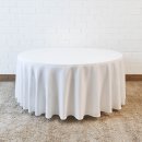 [ MIETEN ] Tischdecke - D.290 cm - Polyester - Weiß