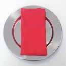 [ MIETEN ] Stoffserviette - B.50 x L.50 cm - Polyester - Rot