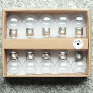 [ MIETEN ] Glühbirnenkette - warmgelb - L.165 cm - 10 Birnen - exkl. Batterie - Klar