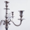 [ KAUFEN ] Kerzenständer 5-Arm - H.100 x D.20 cm - Metal - Silber [B-Ware]