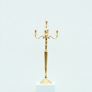 Kerzenständer 5-Arm | H.100 x D.20 cm | Metall | Gold | VERLEIH