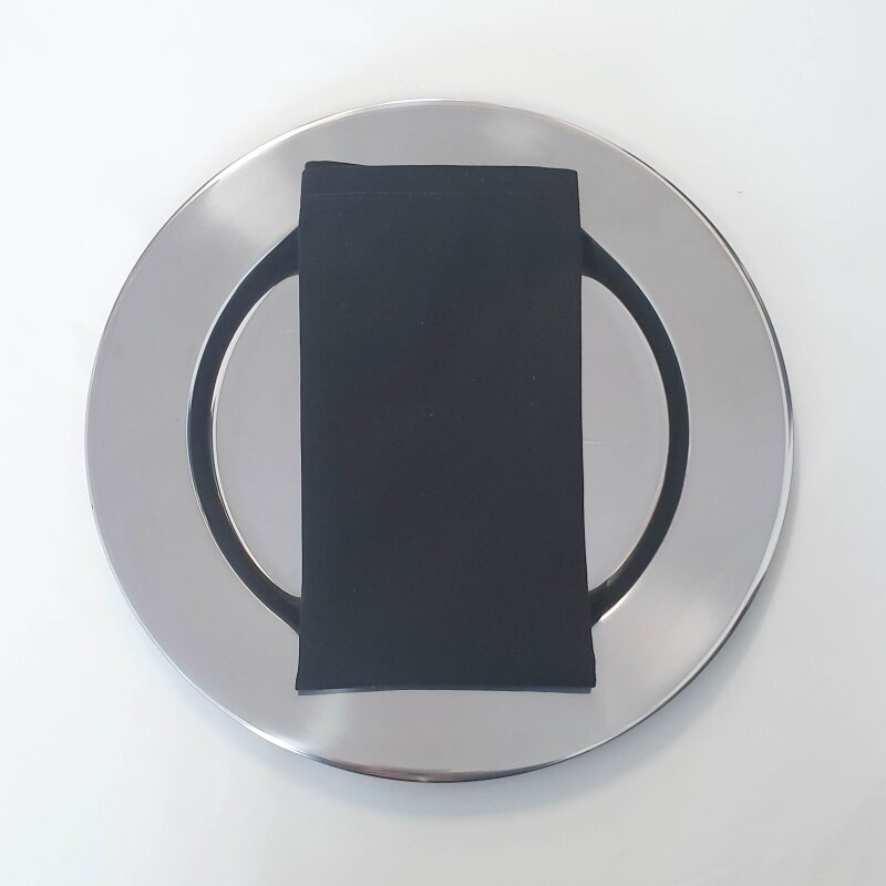 Stoffservietten Mit Schwarzen Streifen, 45,7 X 45,7 Cm – 100% Baumwolle, Saugstark, Maschinenwaschbar