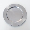 [ MIETEN ] Platzteller - D.30 cm - Edelstahl - Silber