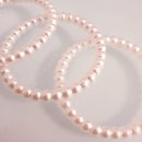 [ KAUFEN ] Serviettenring - D.4 cm - Kunststoff Perlen - Weiß