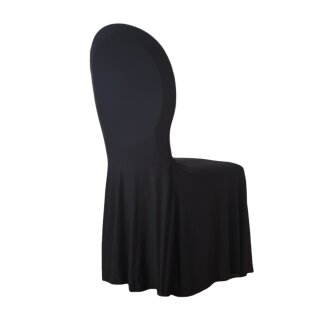 [ KAUFEN ] Stuhlhusse - klassisch - universelle Größe - Elasthan / Polyester - Schwarz [ Neuware ]