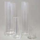 [ MIETEN ] Vase / Windlicht - Cylinder - H.20 x D.12 cm - Glas - Klar