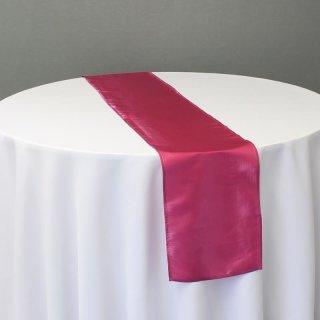 [ KAUFEN ] Tischläufer - L.220 x B.30 cm - Taft - Fuchsia