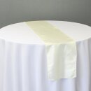 [ KAUFEN ] Tischläufer - L.220 x B.30 cm - Taft - Creme