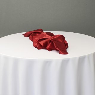 [ KAUFEN ] Tischläufer - L.220 x B.30 cm - Taft - Bordeaux - B-WARE