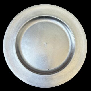 [ KAUFEN ] Platzteller - D.33 cm - Kunststoff - Silber [B-Ware]