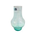 [ KAUFEN ] Vase - H.13 cm - Glas - Türkis [ B-Ware ]