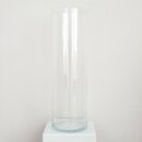 [ KAUFEN ] Vase - D.21 x H.70 cm - Glas - Klar [ B-Ware ]